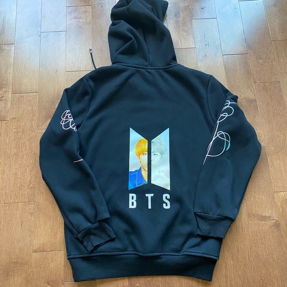 BTS Love Yourself black sweatshirt hoodie S - Picture 4 of 9